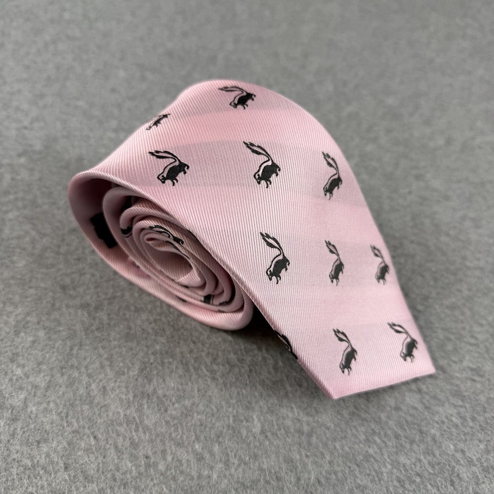 SummerTies Skunk Necktie 100% Silk Pink Novelty Animal Long Tie 62x3.1"